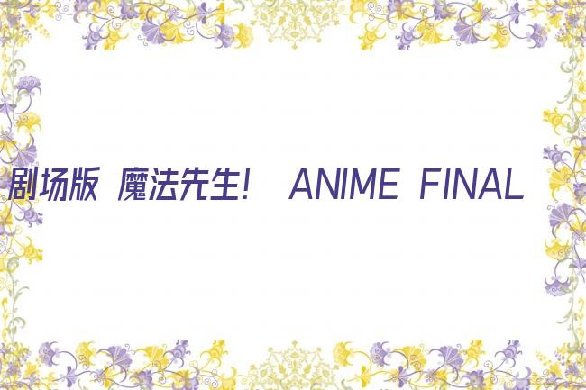 剧场版 魔法先生！ ANIME FINAL剧照